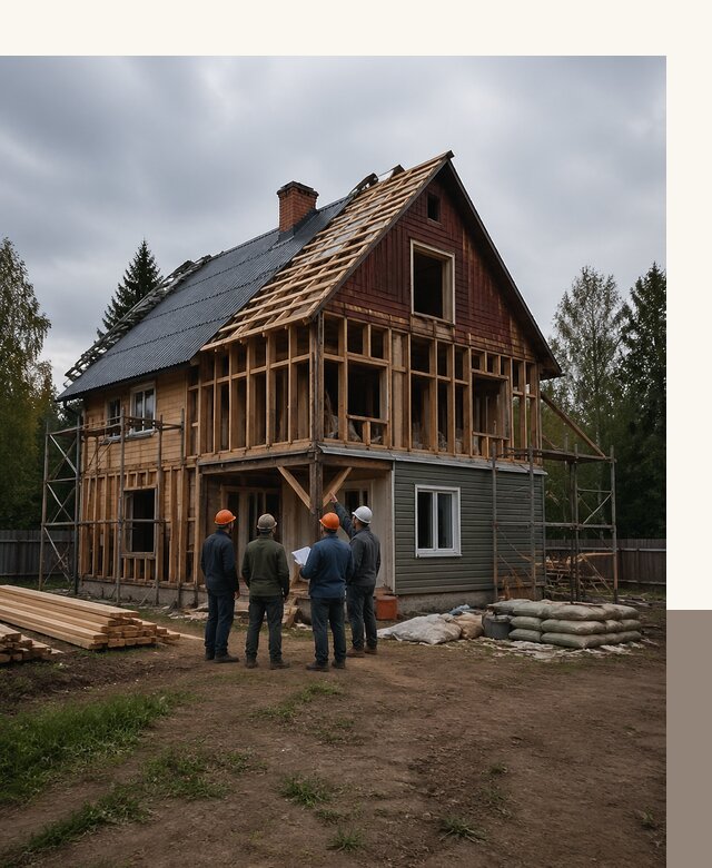 Реконструкция дачного дома в Богородицке под ключ с проектом